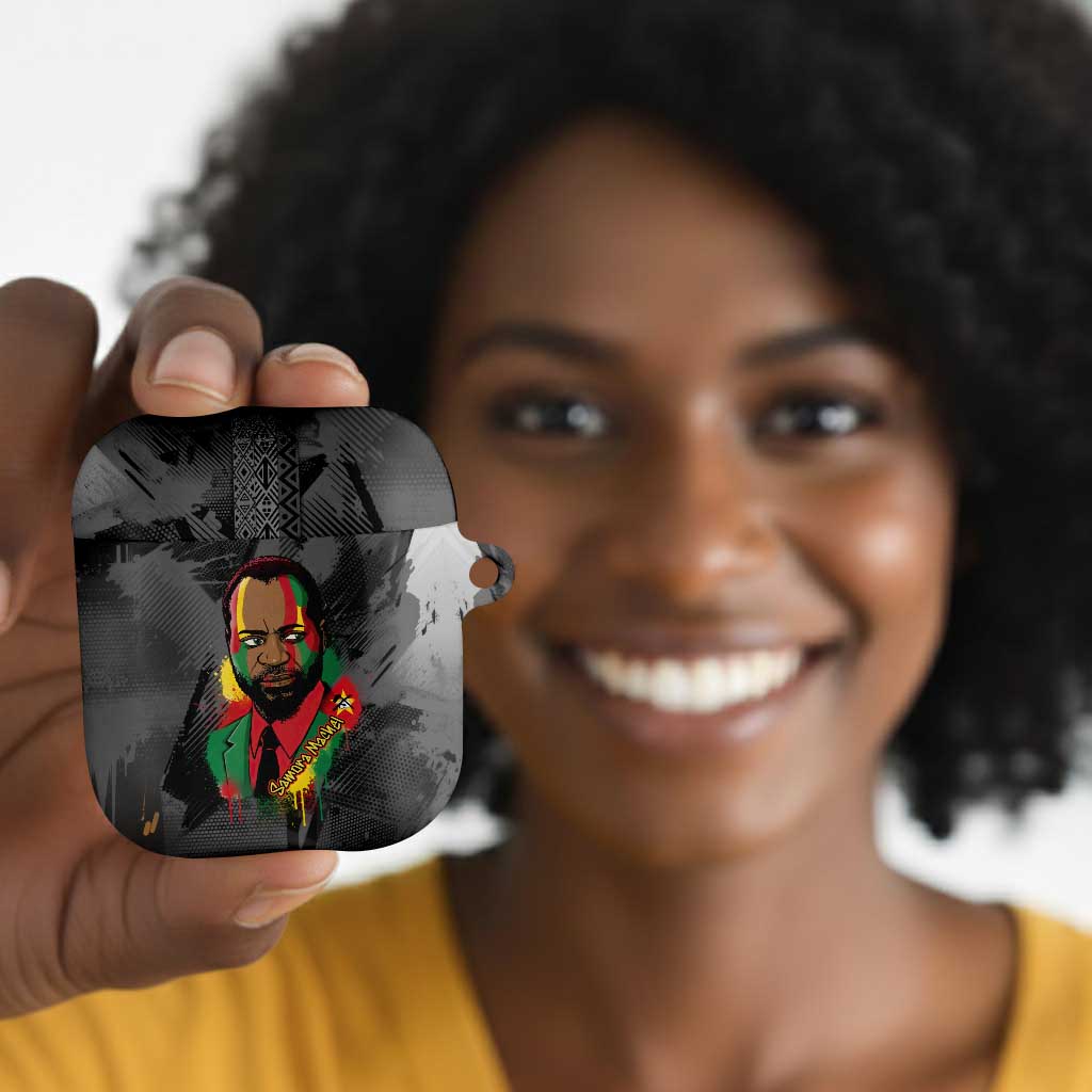 Samora Machel AirPods Case Mozambique Liberation Graffiti Style Viva FRELIMO African Revolutionary - African Pride