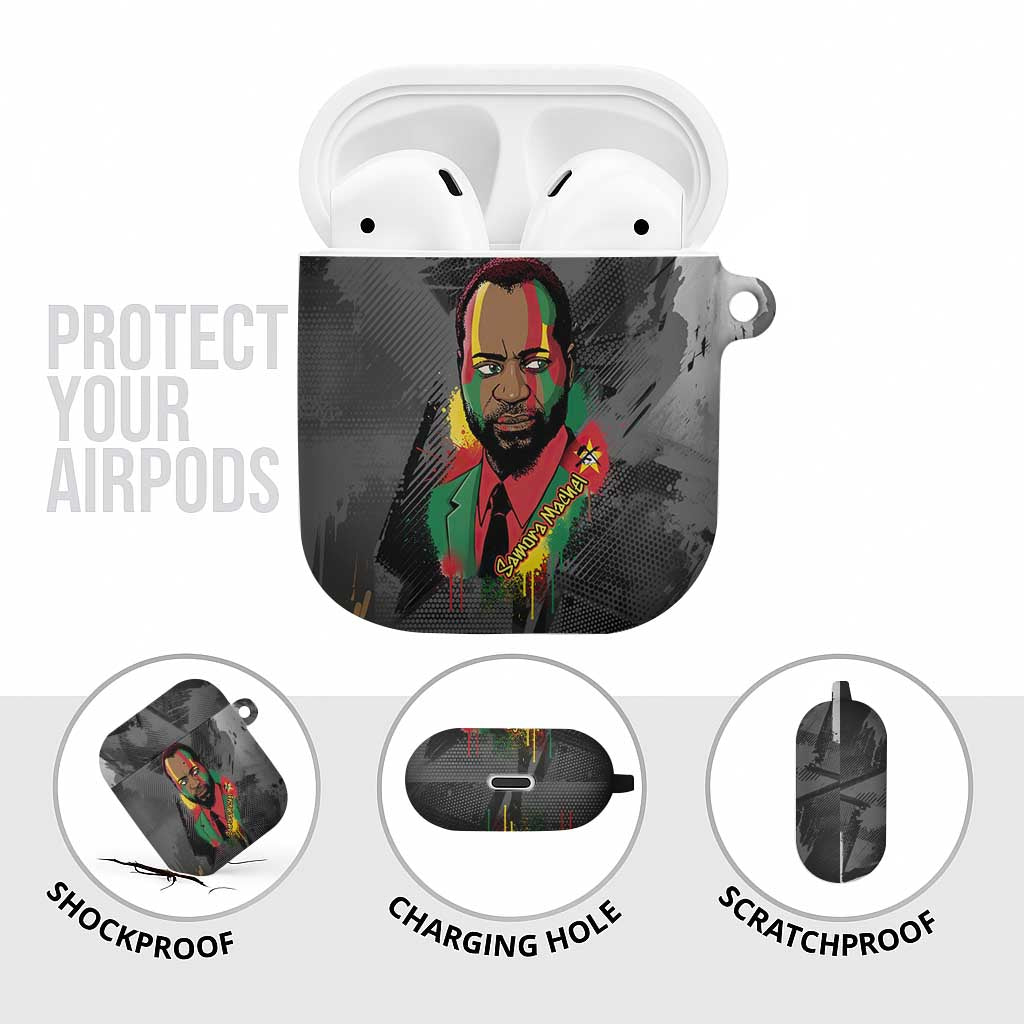 Samora Machel AirPods Case Mozambique Liberation Graffiti Style Viva FRELIMO African Revolutionary - African Pride