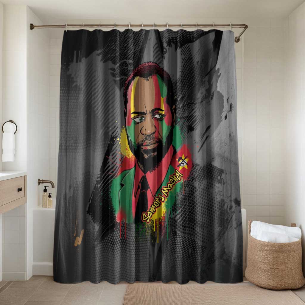 Samora Machel Bathroom Set Mozambique Liberation Graffiti Style Viva FRELIMO African Revolutionary - African Pride