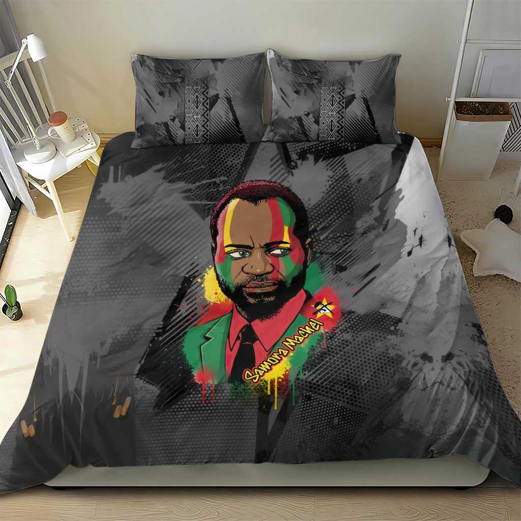 Samora Machel Bedding Set Mozambique Liberation Graffiti Style Viva FRELIMO African Revolutionary - African Pride