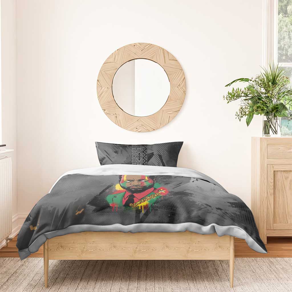 Samora Machel Bedding Set Mozambique Liberation Graffiti Style Viva FRELIMO African Revolutionary - African Pride