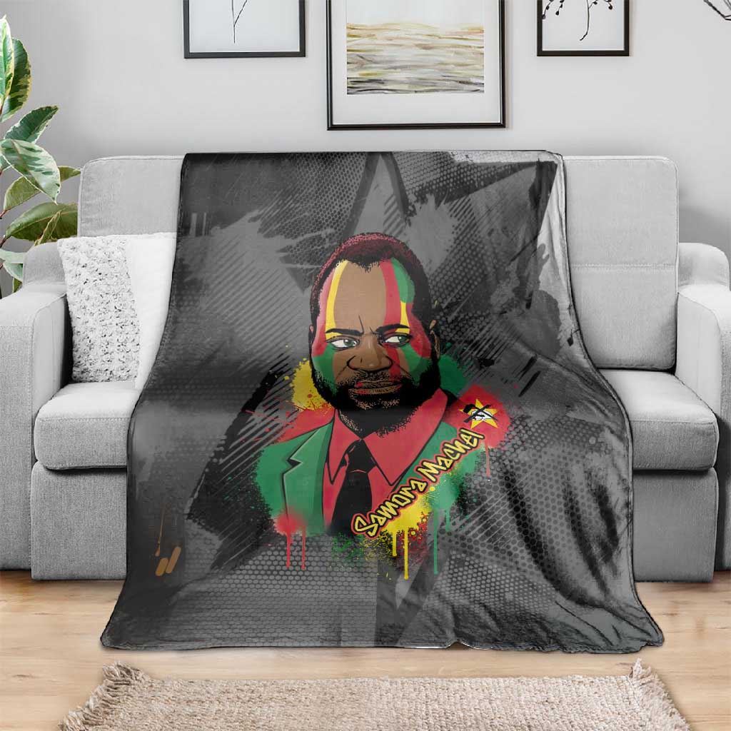 Samora Machel Blanket Mozambique Liberation Graffiti Style Viva FRELIMO African Revolutionary - African Pride