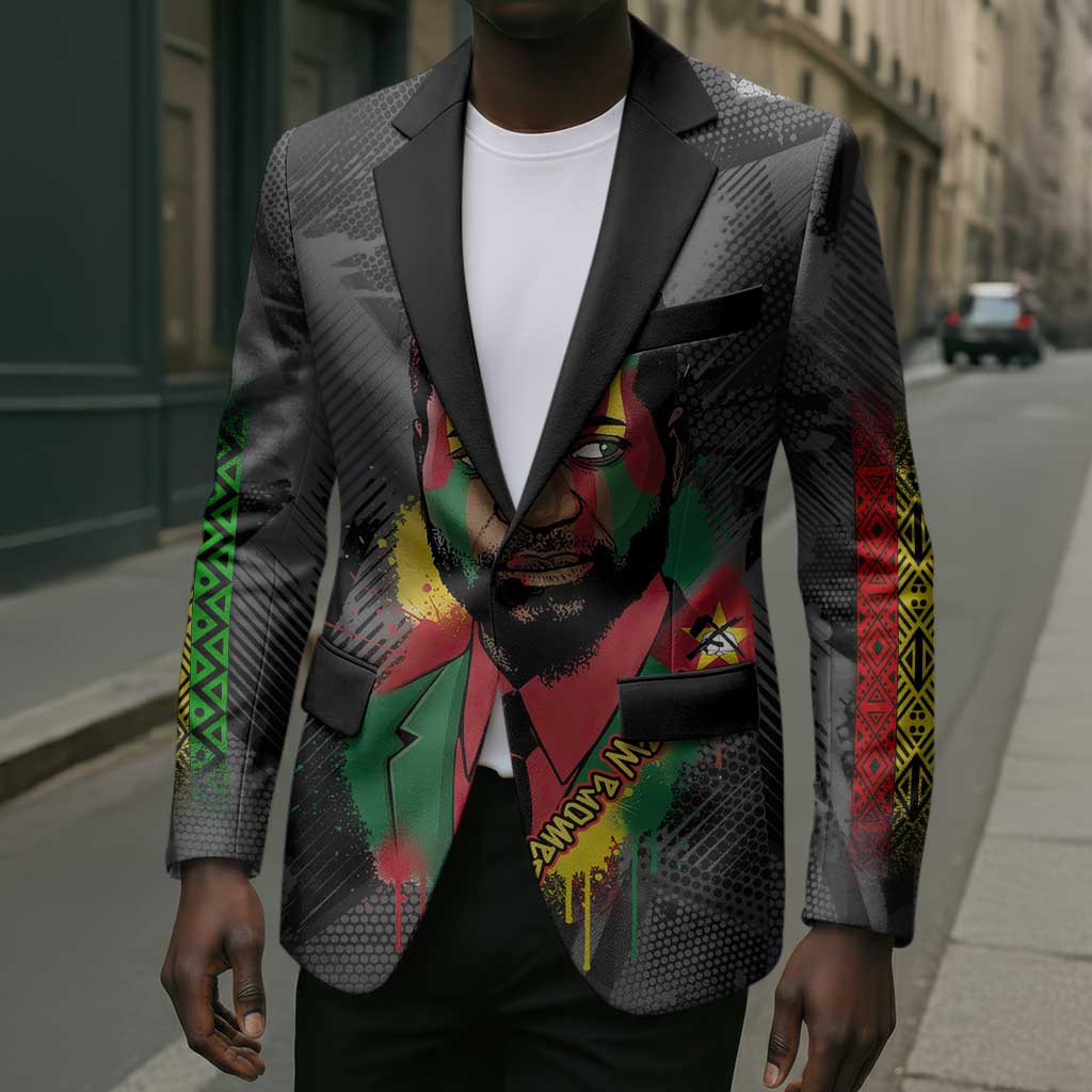 Samora Machel Blazer Mozambique Liberation Graffiti Style Viva FRELIMO African Revolutionary - African Pride