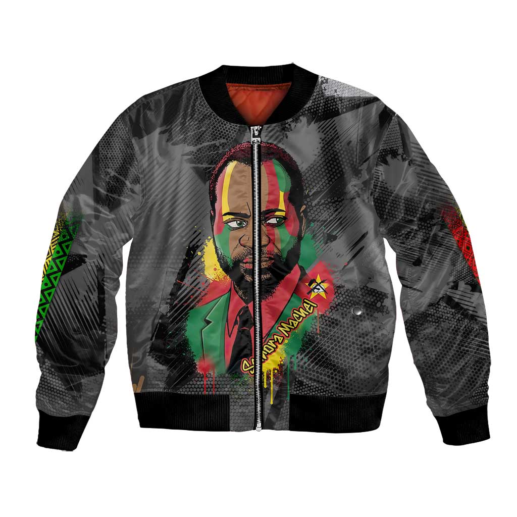 Samora Machel Bomber Jacket Mozambique Liberation Graffiti Style Viva FRELIMO African Revolutionary - African Pride