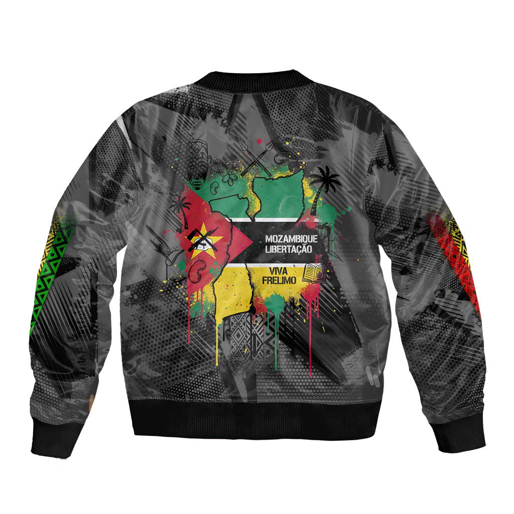 Samora Machel Bomber Jacket Mozambique Liberation Graffiti Style Viva FRELIMO African Revolutionary - African Pride