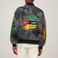 Samora Machel Bomber Jacket Mozambique Liberation Graffiti Style Viva FRELIMO African Revolutionary - African Pride