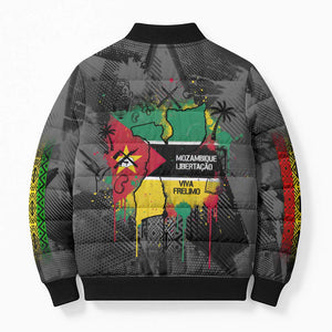 Samora Machel Bomber Puffer Jacket Mozambique Liberation Graffiti Style Viva FRELIMO African Revolutionary - African Pride