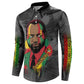 Samora Machel Button Sweatshirt Mozambique Liberation Graffiti Style Viva FRELIMO African Revolutionary