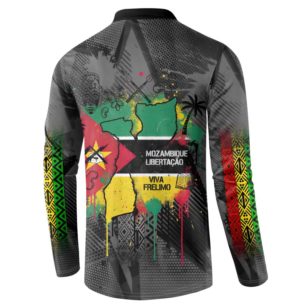 Samora Machel Button Sweatshirt Mozambique Liberation Graffiti Style Viva FRELIMO African Revolutionary