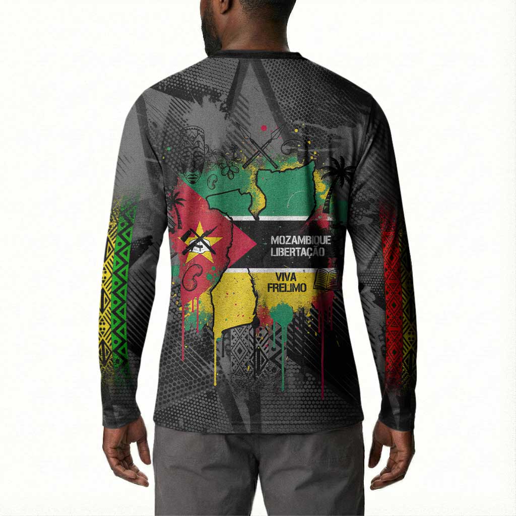 Samora Machel Button Sweatshirt Mozambique Liberation Graffiti Style Viva FRELIMO African Revolutionary