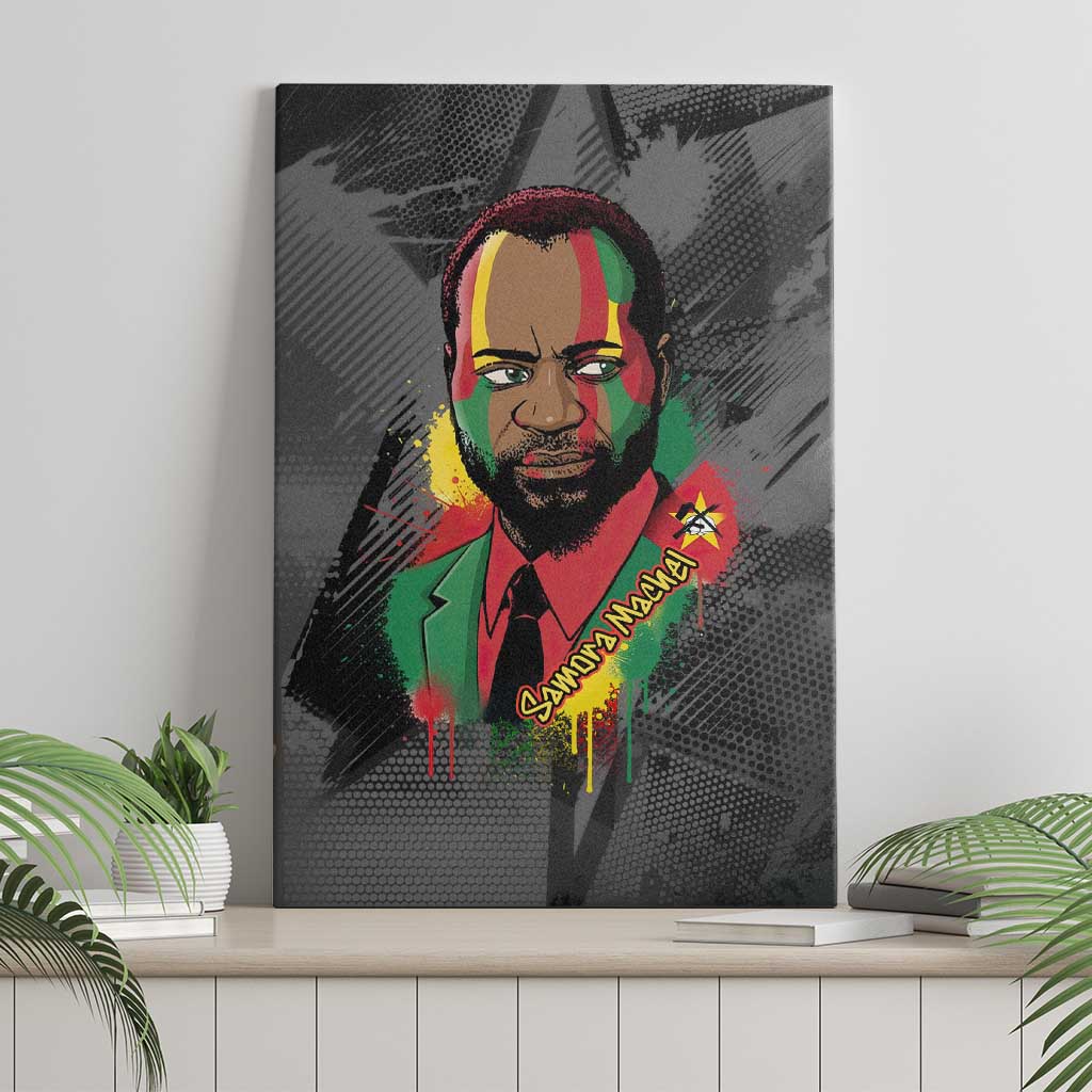 Samora Machel Canvas Wall Art Mozambique Liberation Graffiti Style Viva FRELIMO African Revolutionary - African Pride