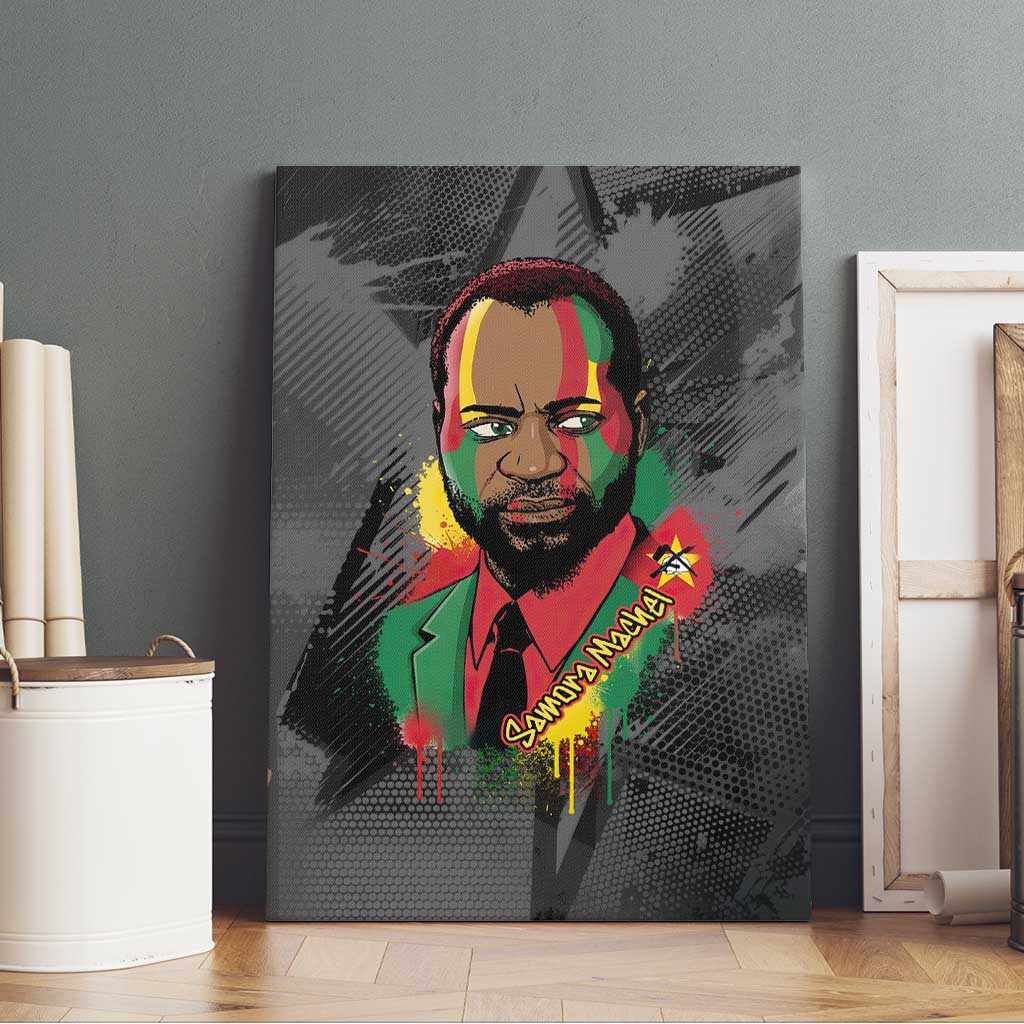 Samora Machel Canvas Wall Art Mozambique Liberation Graffiti Style Viva FRELIMO African Revolutionary - African Pride