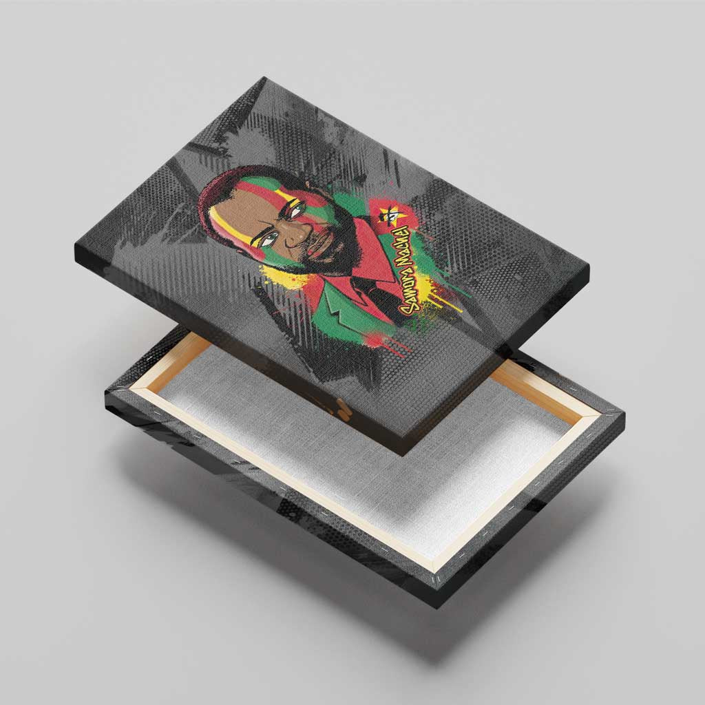 Samora Machel Canvas Wall Art Mozambique Liberation Graffiti Style Viva FRELIMO African Revolutionary - African Pride