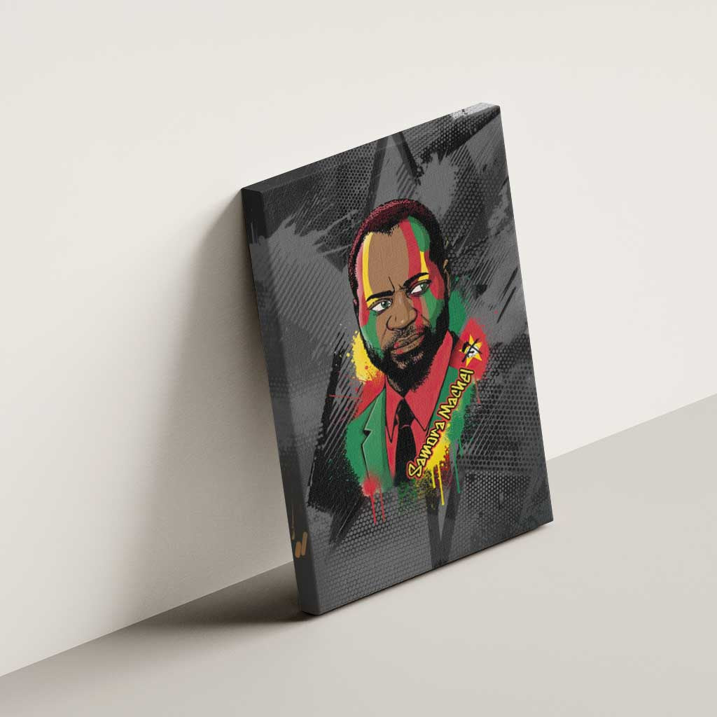 Samora Machel Canvas Wall Art Mozambique Liberation Graffiti Style Viva FRELIMO African Revolutionary - African Pride