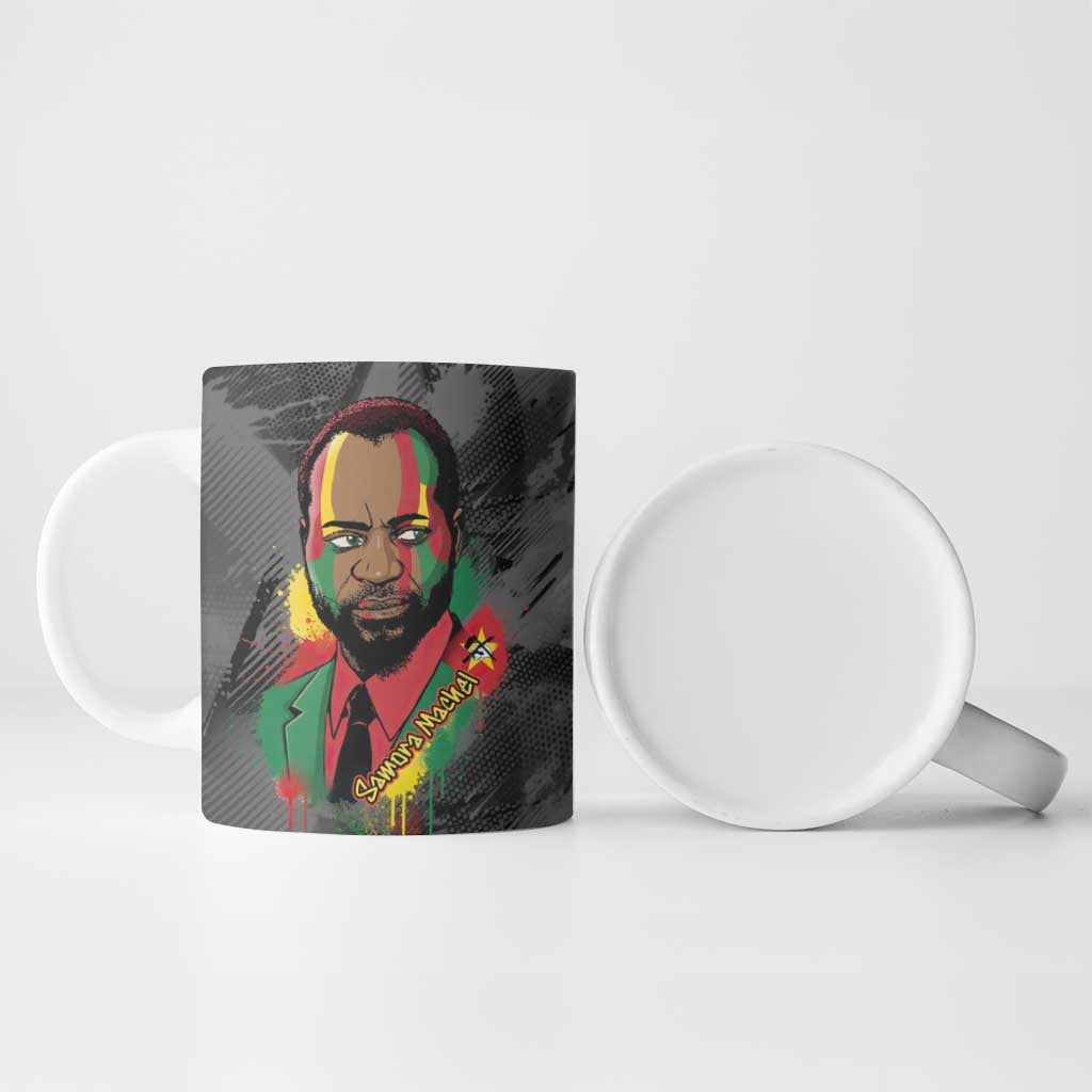 Samora Machel Ceramic Mug Mozambique Liberation Graffiti Style Viva FRELIMO African Revolutionary - African Pride