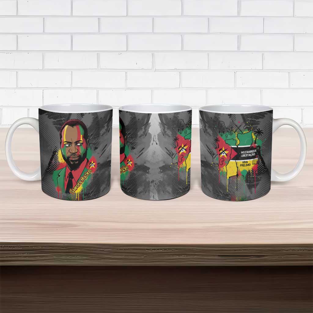 Samora Machel Ceramic Mug Mozambique Liberation Graffiti Style Viva FRELIMO African Revolutionary - African Pride