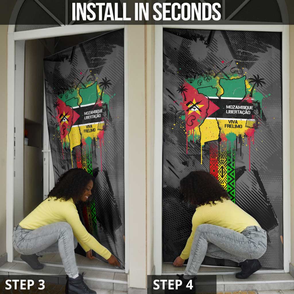 Samora Machel Door Cover Mozambique Liberation Graffiti Style Viva FRELIMO African Revolutionary - African Pride