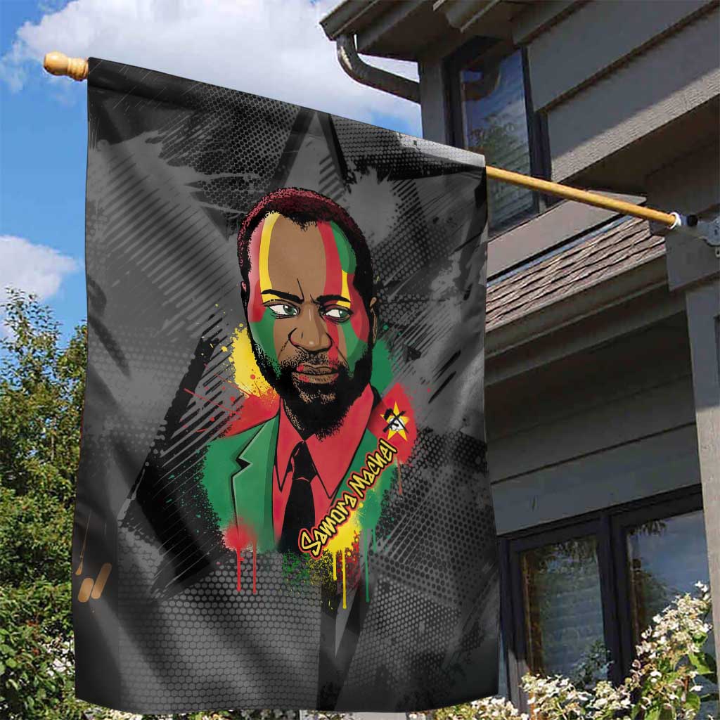 Samora Machel Garden Flag Mozambique Liberation Graffiti Style Viva FRELIMO African Revolutionary - African Pride