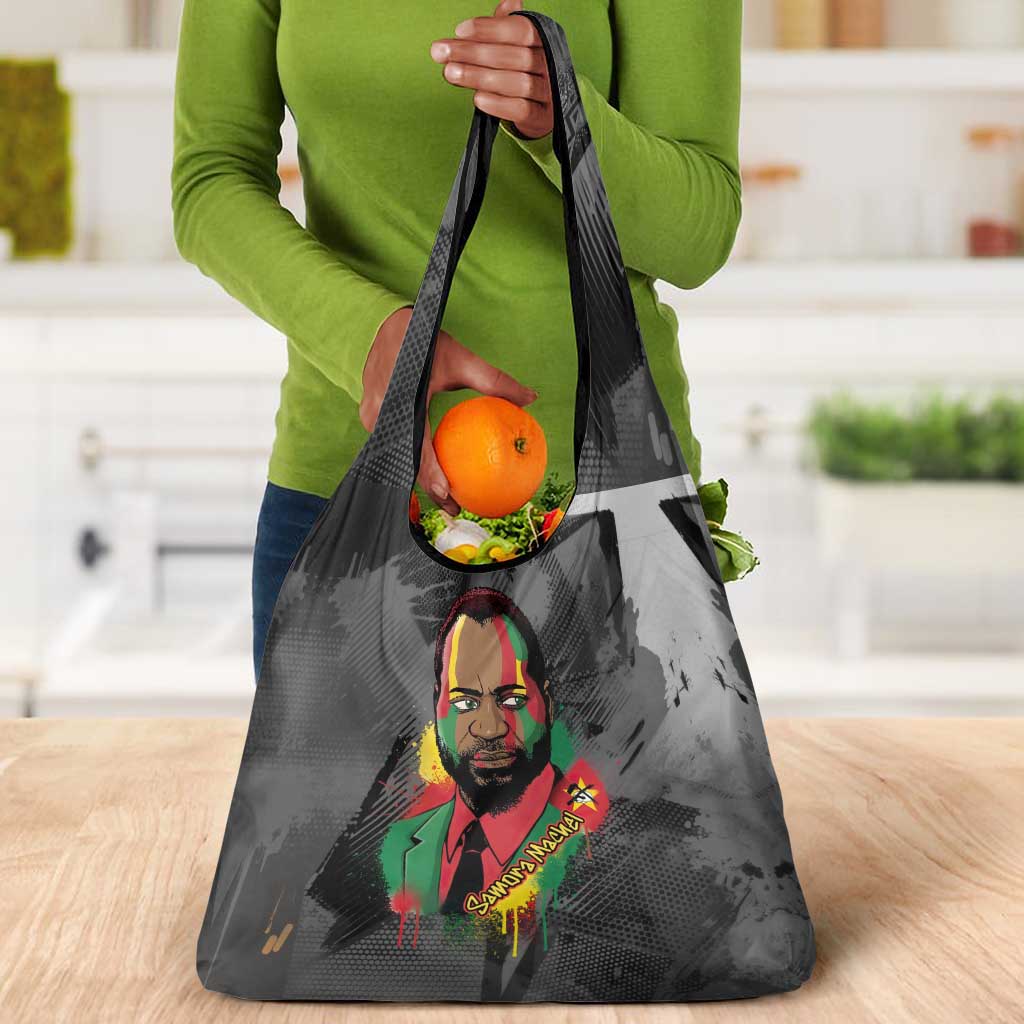 Samora Machel Grocery Bag Mozambique Liberation Graffiti Style Viva FRELIMO African Revolutionary - African Pride