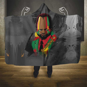 Samora Machel Hooded Blanket Mozambique Liberation Graffiti Style Viva FRELIMO African Revolutionary - African Pride