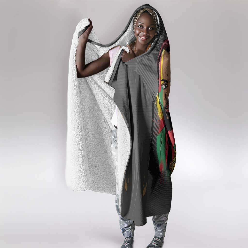 Samora Machel Hooded Blanket Mozambique Liberation Graffiti Style Viva FRELIMO African Revolutionary - African Pride