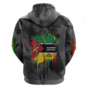 Samora Machel Hoodie Mozambique Liberation Graffiti Style Viva FRELIMO African Revolutionary - African Pride