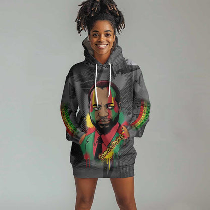 Samora Machel Hoodie Dress Mozambique Liberation Graffiti Style Viva FRELIMO African Revolutionary - African Pride