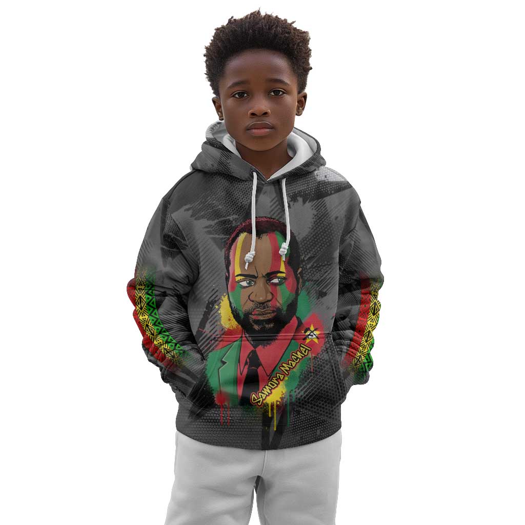 Samora Machel Kid Hoodie Mozambique Liberation Graffiti Style Viva FRELIMO African Revolutionary - African Pride