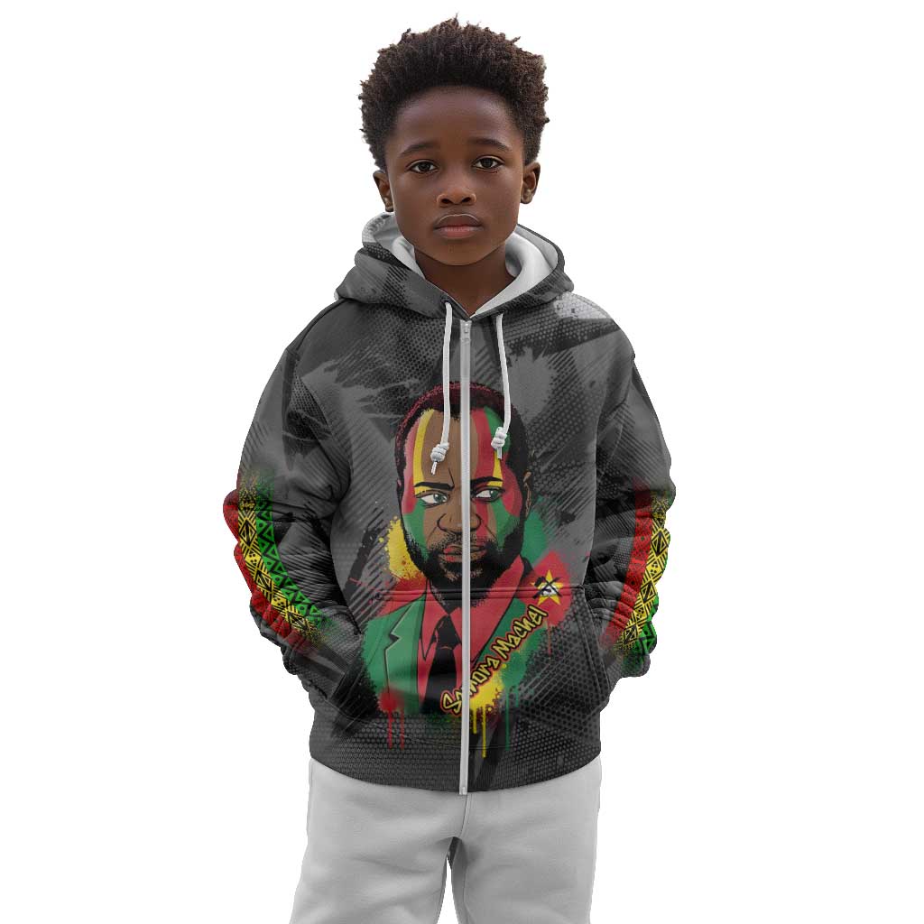 Samora Machel Kid Hoodie Mozambique Liberation Graffiti Style Viva FRELIMO African Revolutionary - African Pride