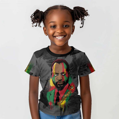 Samora Machel Kid T shirt Mozambique Liberation Graffiti Style Viva FRELIMO African Revolutionary - African Pride