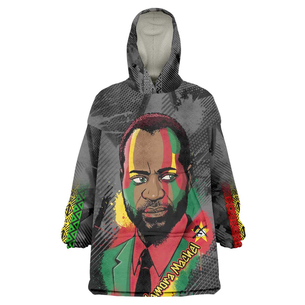 Samora Machel Kid Wearable Blanket Hoodie Mozambique Liberation Graffiti Style Viva FRELIMO African Revolutionary - African Pride