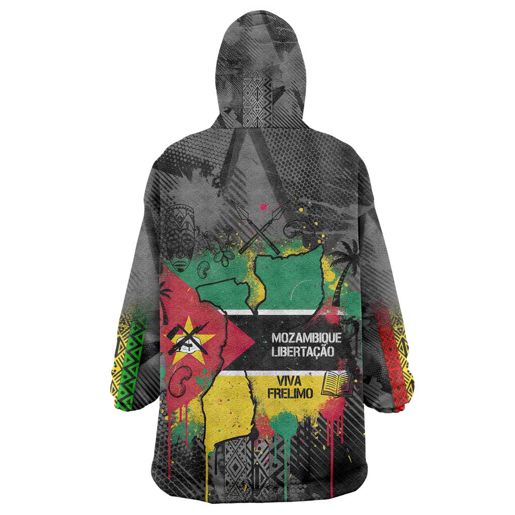Samora Machel Kid Wearable Blanket Hoodie Mozambique Liberation Graffiti Style Viva FRELIMO African Revolutionary - African Pride