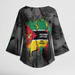 Samora Machel Kimono Sleeve Blouse Mozambique Liberation Graffiti Style Viva FRELIMO African Revolutionary - African Pride