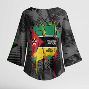 Samora Machel Kimono Sleeve Blouse Mozambique Liberation Graffiti Style Viva FRELIMO African Revolutionary - African Pride