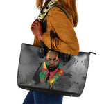 Samora Machel Leather Tote Bag Mozambique Liberation Graffiti Style Viva FRELIMO African Revolutionary - African Pride