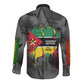 Samora Machel Long Sleeve Button Shirt Mozambique Liberation Graffiti Style Viva FRELIMO African Revolutionary - African Pride