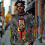 Samora Machel Long Sleeve Shirt Mozambique Liberation Graffiti Style Viva FRELIMO African Revolutionary - African Pride