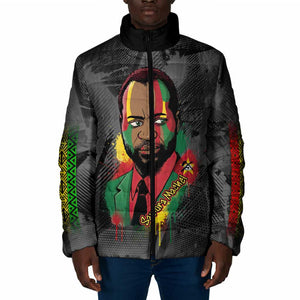 Samora Machel Padded Jacket Mozambique Liberation Graffiti Style Viva FRELIMO African Revolutionary - African Pride