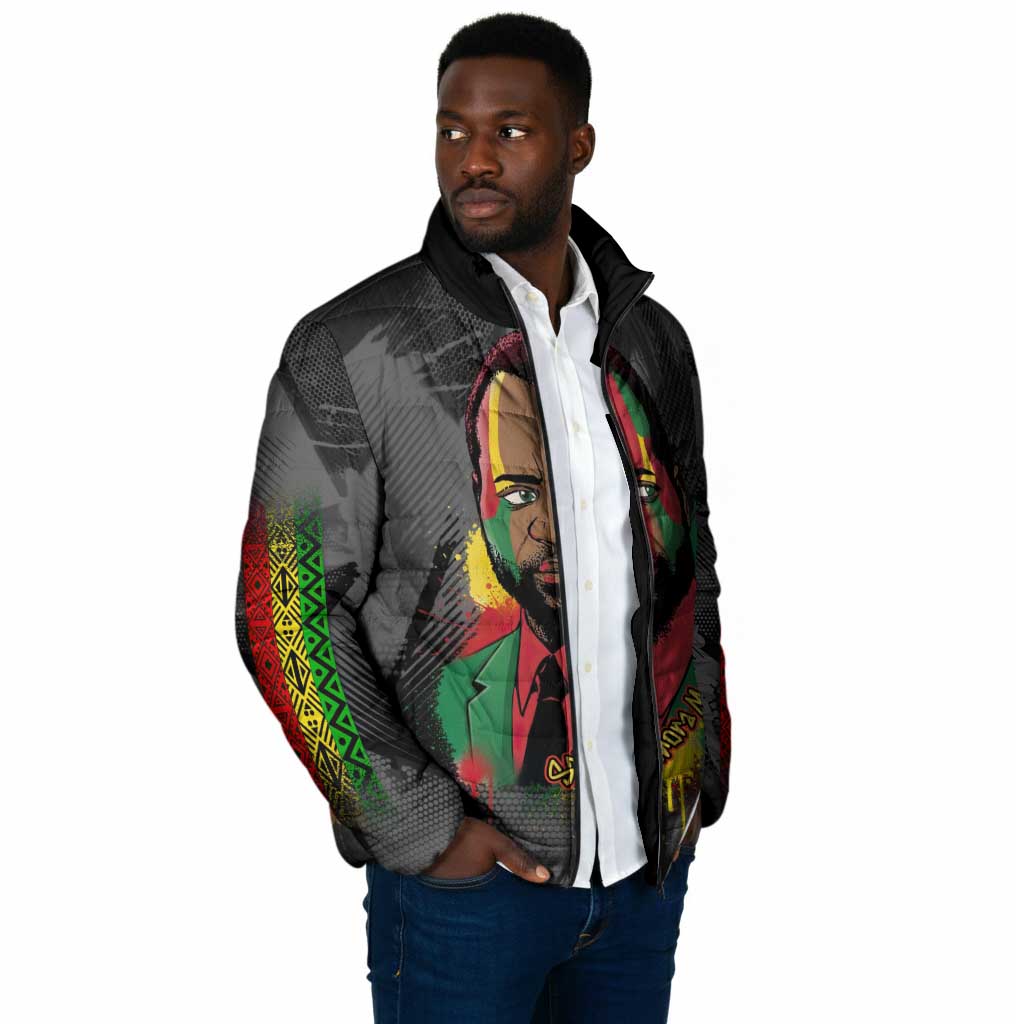 Samora Machel Padded Jacket Mozambique Liberation Graffiti Style Viva FRELIMO African Revolutionary - African Pride