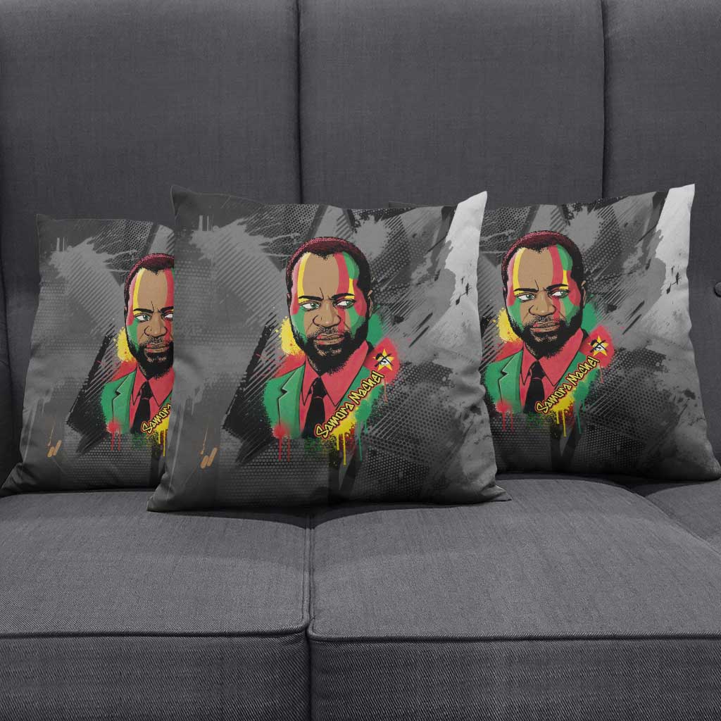 Samora Machel Pillow Cover Mozambique Liberation Graffiti Style Viva FRELIMO African Revolutionary - African Pride