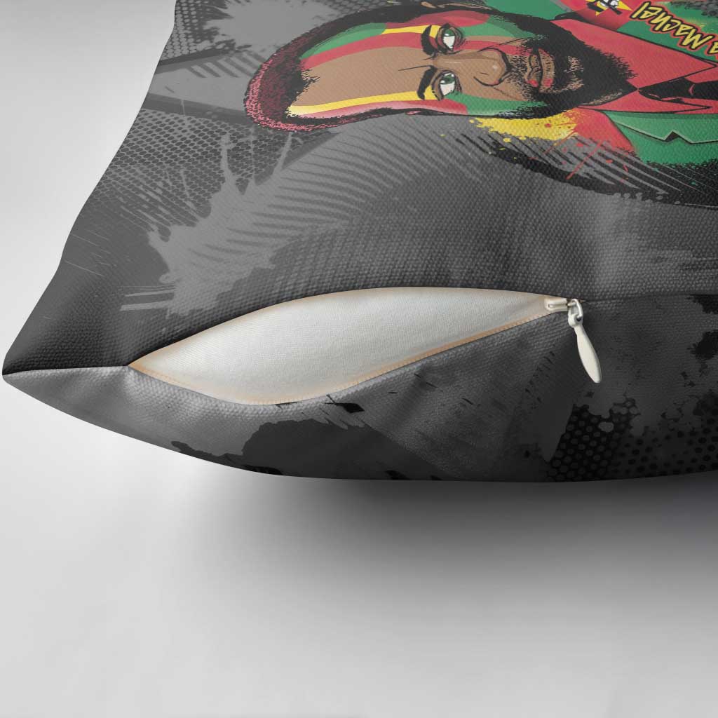 Samora Machel Pillow Cover Mozambique Liberation Graffiti Style Viva FRELIMO African Revolutionary - African Pride