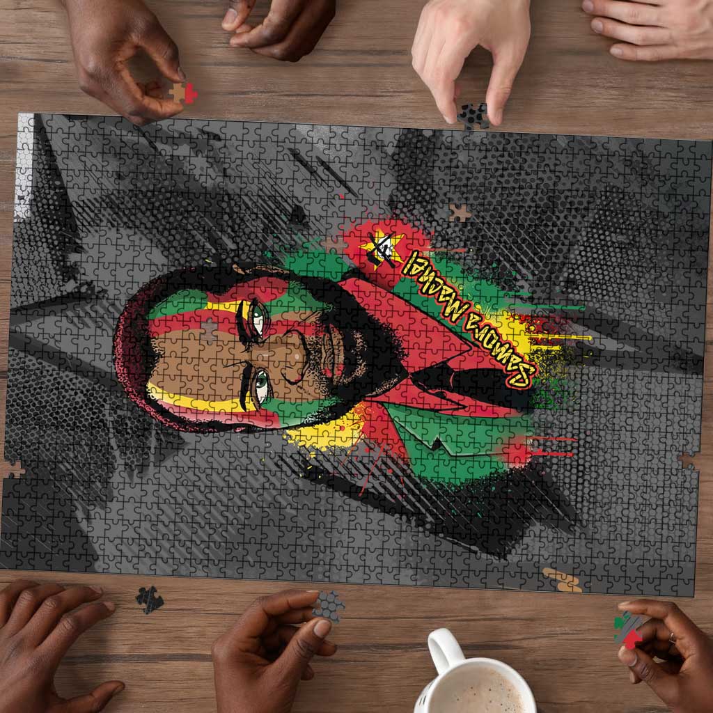 Samora Machel Puzzle Mozambique Liberation Graffiti Style Viva FRELIMO African Revolutionary - African Pride