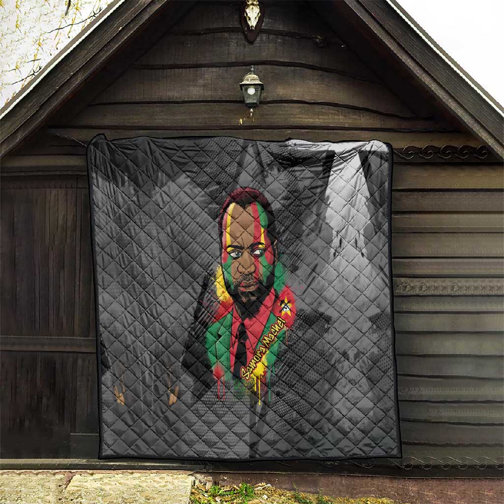 Samora Machel Quilt Mozambique Liberation Graffiti Style Viva FRELIMO African Revolutionary - African Pride