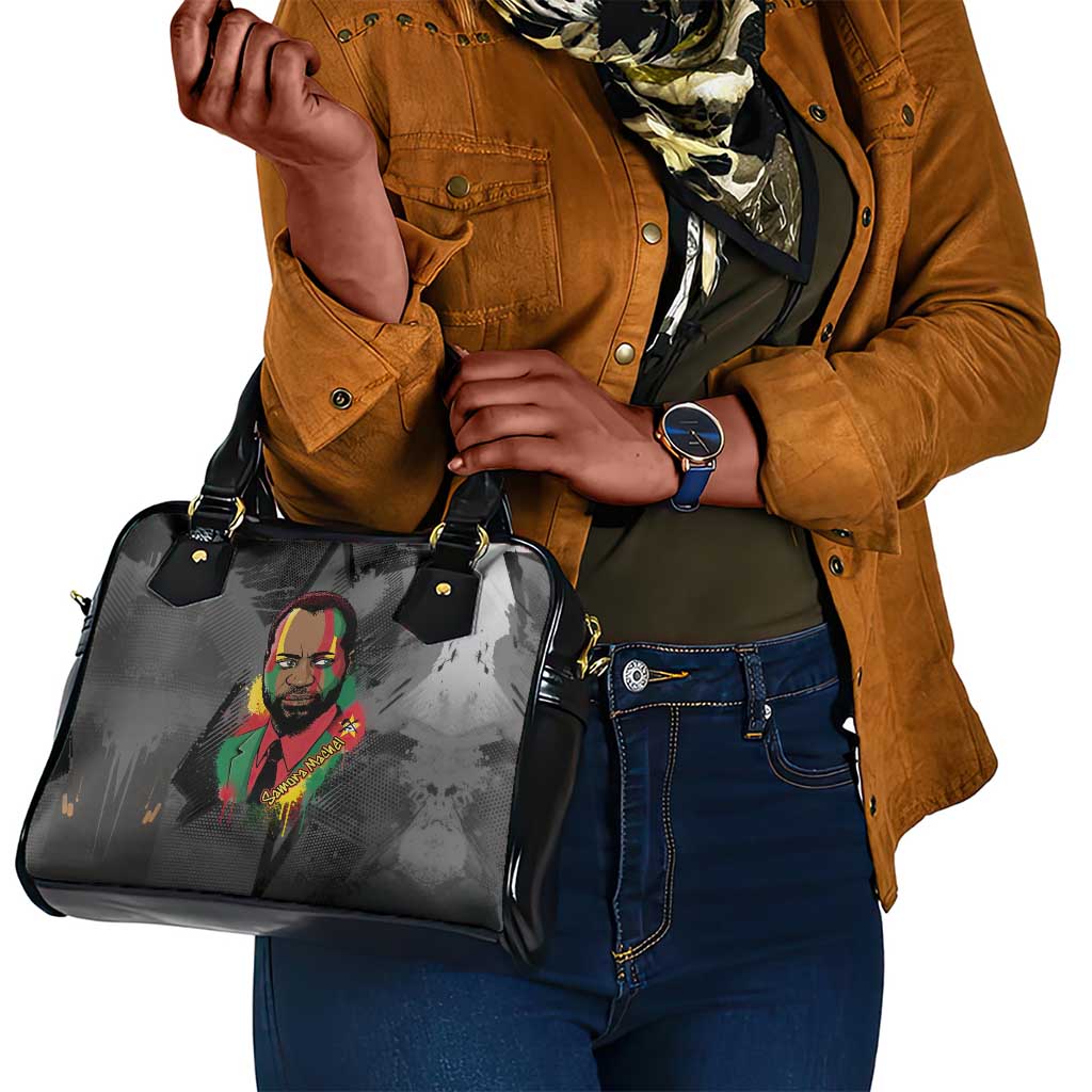 Samora Machel Shoulder Handbag Mozambique Liberation Graffiti Style Viva FRELIMO African Revolutionary - African Pride