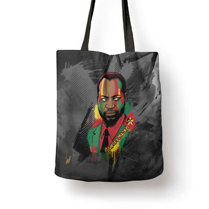 Samora Machel Tote Bag Mozambique Liberation Graffiti Style Viva FRELIMO African Revolutionary - African Pride