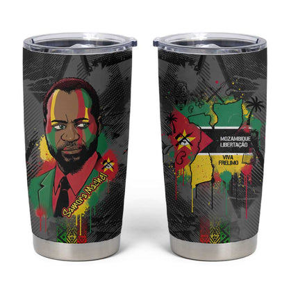 Samora Machel Tumbler Cup Mozambique Liberation Graffiti Style Viva FRELIMO African Revolutionary - African Pride
