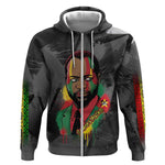 Samora Machel Zip Hoodie Mozambique Liberation Graffiti Style Viva FRELIMO African Revolutionary - African Pride