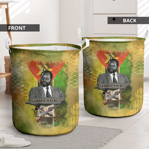 Samora Machel Laundry Basket Mozambique Flag Unity and Victory Quote Liberation Struggle - African Freedom Tribute - African Pride