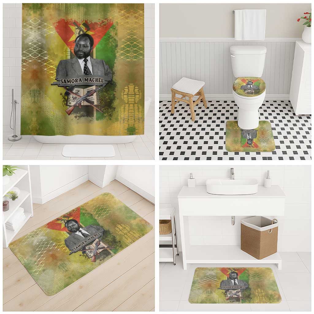 Samora Machel Bathroom Set Mozambique Flag Unity and Victory Quote Liberation Struggle - African Freedom Tribute - African Pride