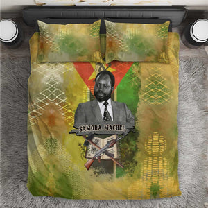 Samora Machel Bedding Set Mozambique Flag Unity and Victory Quote Liberation Struggle - African Freedom Tribute - African Pride
